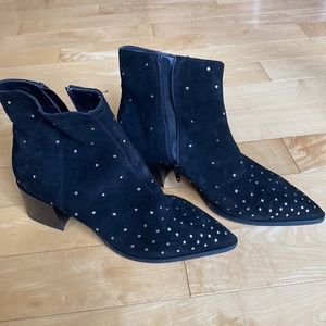 Also ankle boots with metallic studs. Size 9
